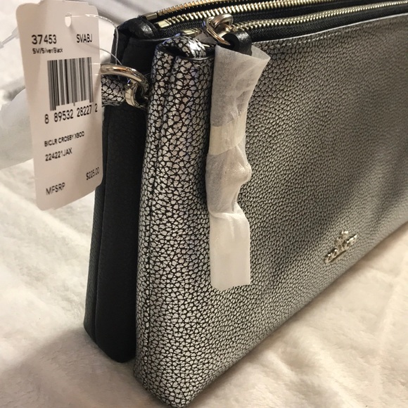 COACH CROSBY CROSSBODY IN BICOLOR LEATHER - Picture 1 of 9